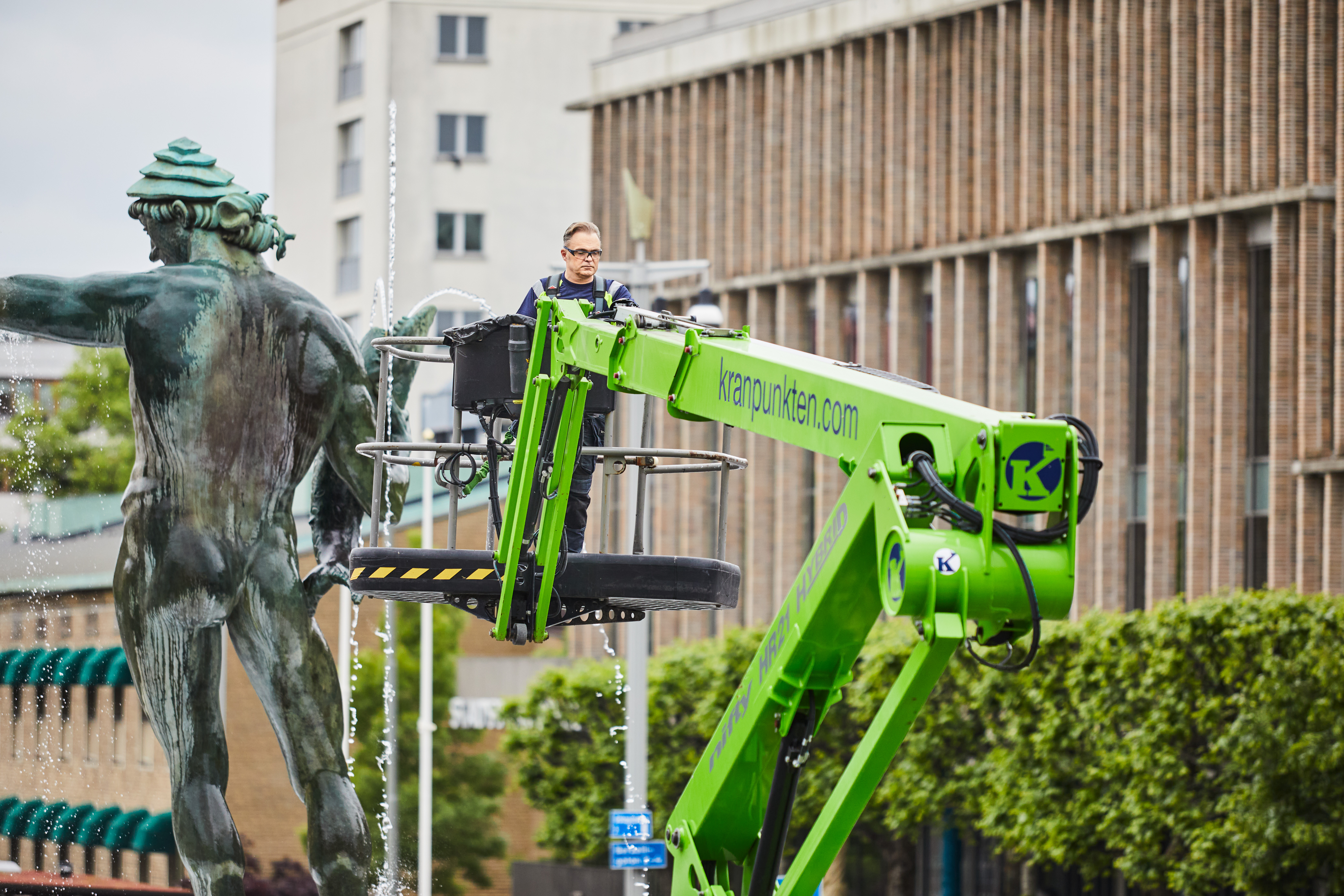 Kranpunkten har lagt rekordorder på gröna bomliftar från Niftylift.