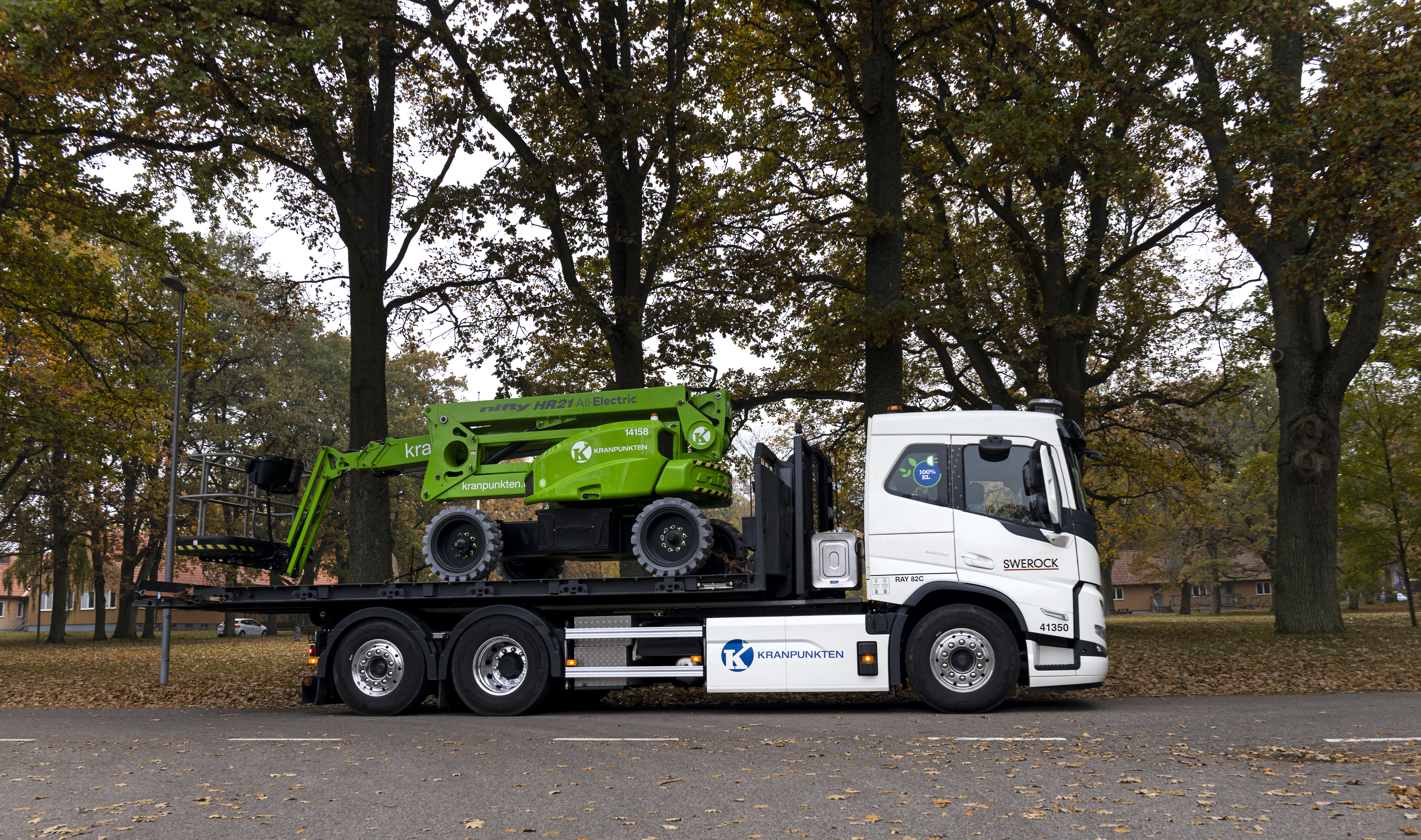 Kranpunkten offers emission-free machine transport in Swedens metropolitan regions