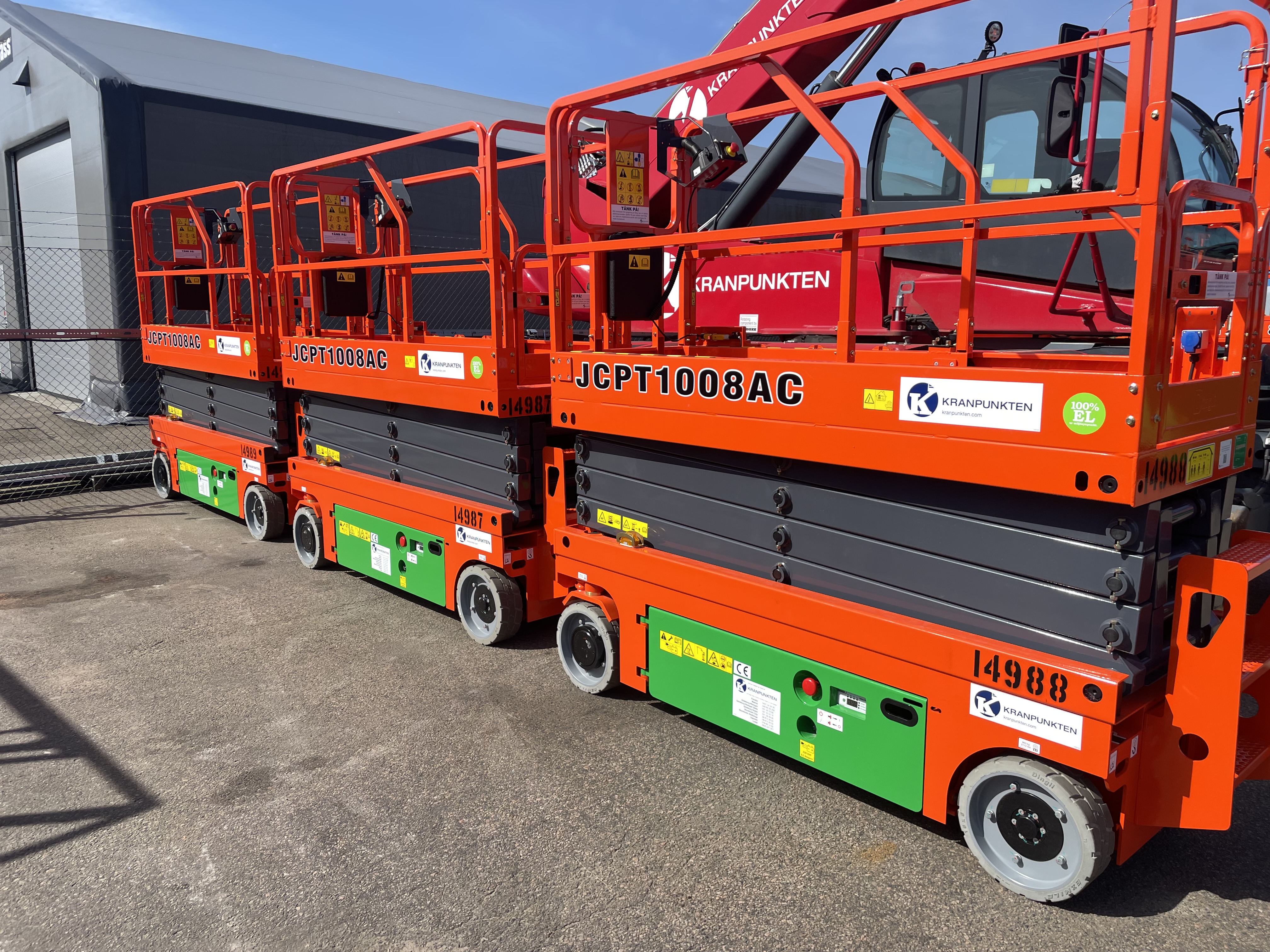 Kranpunkten investerar i nya helelektriska saxliftar