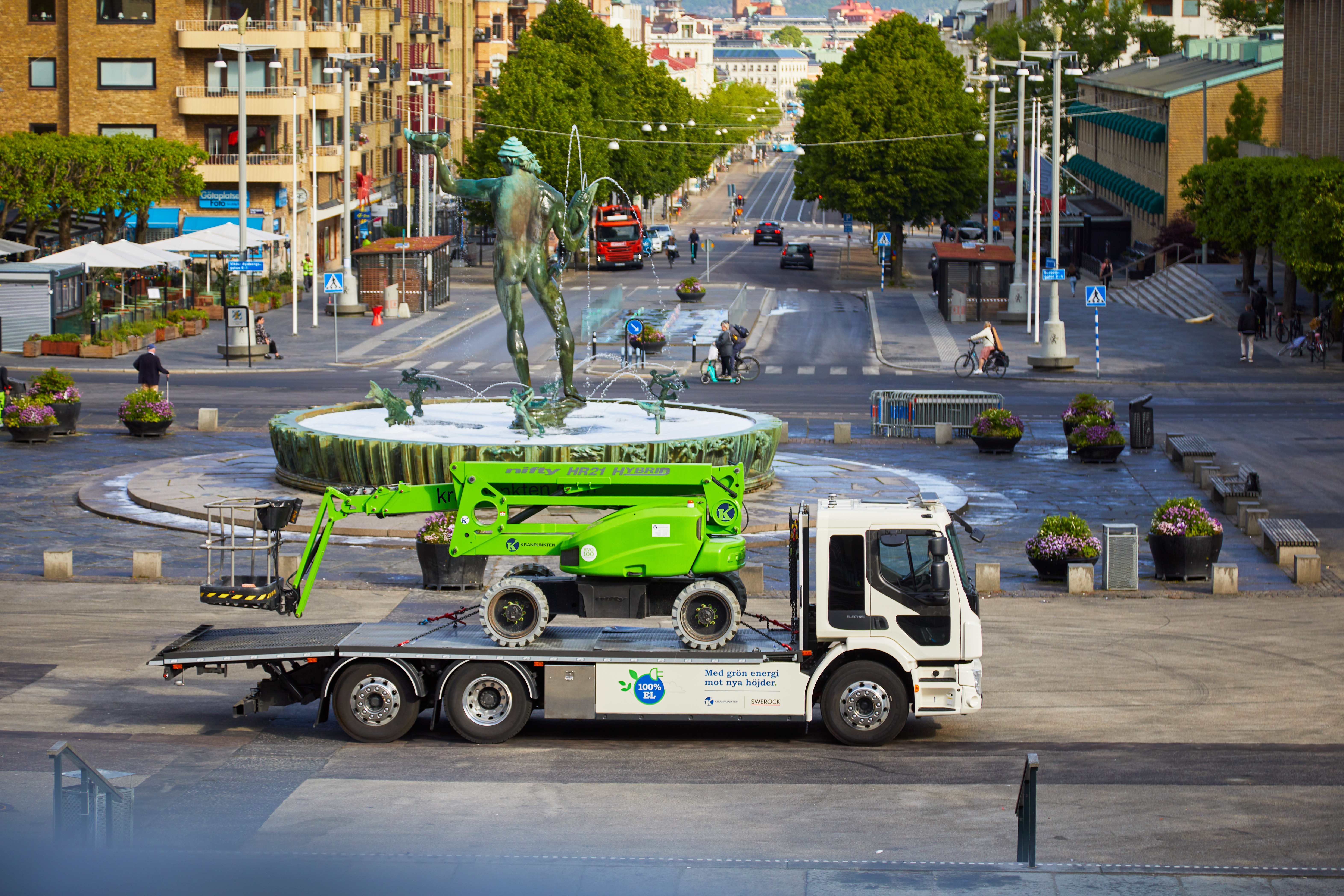 Kranpunkten has placed record size order of green boom lifts from Niftylift