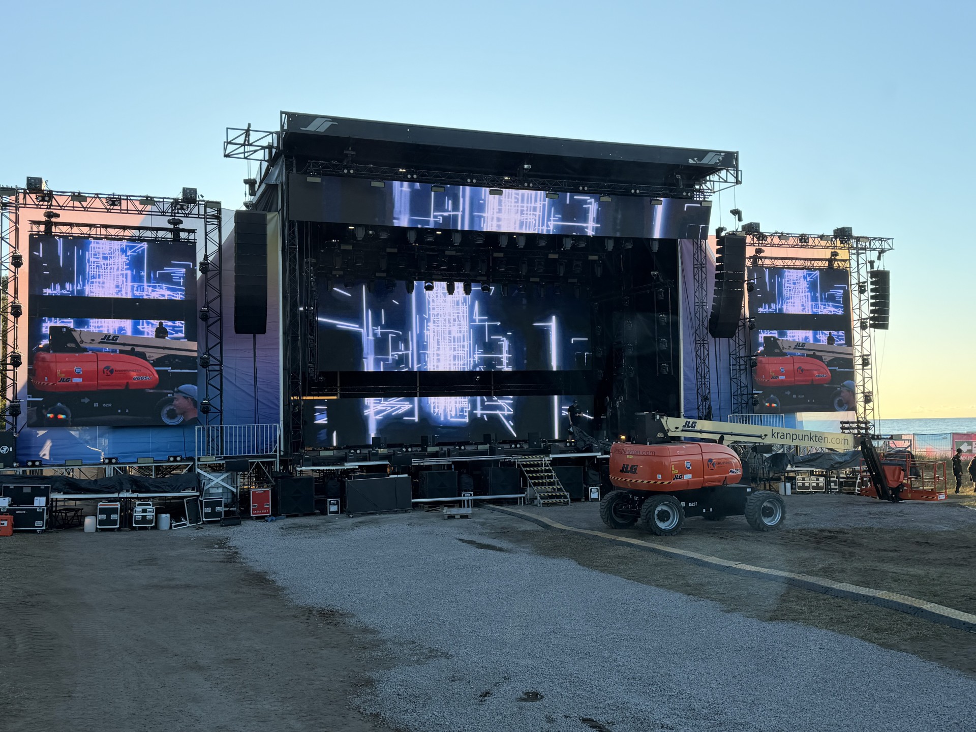 Kranpunkten bakom kulisserna på Summer On Festival i Båstad