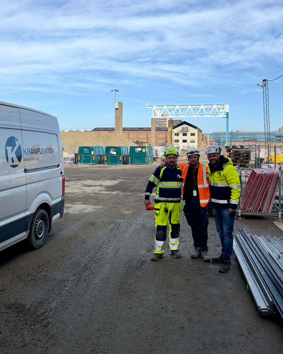 Kranpunkten lyfter ombyggnaden av den gamla svets- och pannverkstaden Hall 259